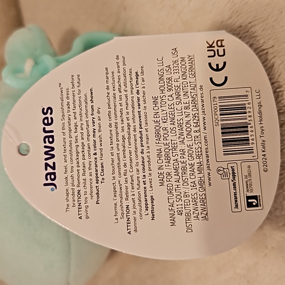 1/$6 or 2/$10 NWT Squishmallow Fritz - Frog Clip-On Keychain Plush (3.5 in.) - Picture 10 of 10